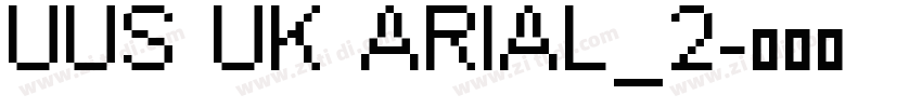 UUS UK ARIAL_2字体转换
